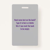 Info-beveiliging - gekleurde ethische hackers badge (Achterkant)