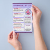 Info Flyer octopus voor een preemie US (Hand)