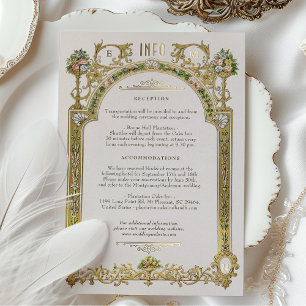 Info Kaart Victoriaanse Koninklijke Elegantie Trou