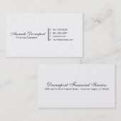 Info Luxury Professional-Visitekaartjes toevoegen Visitekaartje (Voorkant / Achterkant)