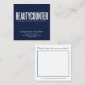 Info over bedankt en bestellen Visitekaartje (Voorkant / Achterkant)