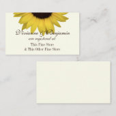 Info over land waar zonnebloempitten worden geregi informatiekaartje (Voorkant / Achterkant)