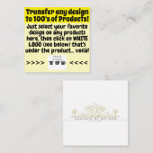 Info over overdrachtsontwerp - informatiekaartje (Voorkant / Achterkant)