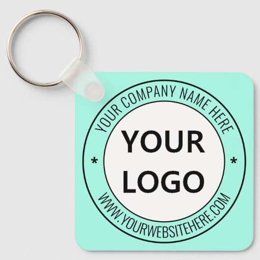 Info Stempel Sleutelhanger aangepaste bedrijfsnaam (Voorkant)