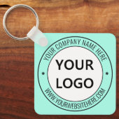 Info Stempel Sleutelhanger aangepaste bedrijfsnaam (Voorkant)