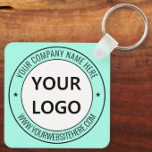 Info Stempel Sleutelhanger aangepaste bedrijfsnaam (Achterkant)