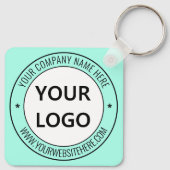 Info Stempel Sleutelhanger aangepaste bedrijfsnaam (Achterkant)