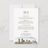 Info voor bruiloft en Details New Orleans Kaart (Voorkant)