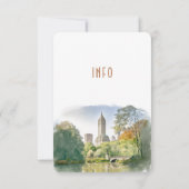 InFO voor bruiloft en details New York Kaart (Achterkant)