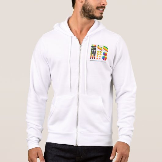 Infografische elementen en datavisualisatie hoodie (Voorkant)