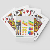 Infografische elementen en datavisualisatie pokerkaarten (Achterkant)