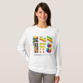 Infografische elementen en datavisualisatie t-shirt (Voorkant volledig)