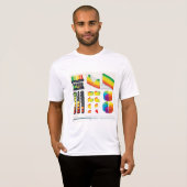 Infografische elementen en datavisualisatie t-shirt (Voorkant volledig)