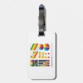 Infographic Elements and Data Visualization Bagagelabel (Achterkant verticaal)