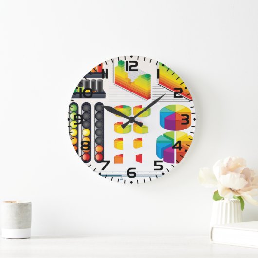 Infographic Elements and Data Visualization Grote Klok (Huis)