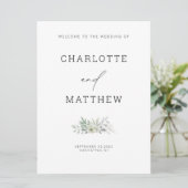 Infographic huwelijksceremonie minimalistisch groe (Staand voorkant)