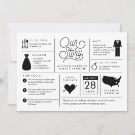 Infographic Save the Date Verloving Notice