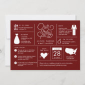 Infographic Save the Date Verloving Notice (Voorkant)