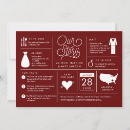Infographic Save the Date Verloving Notice