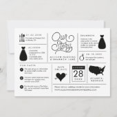 Infographic Save the Date Verloving Notice (Voorkant)