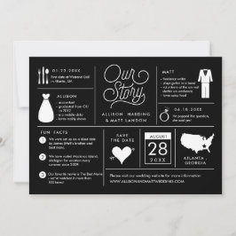 Infographic Save the Date Verloving Notice