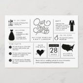 Infographic Save the Date Verloving Notice (Voorkant)