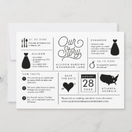 Infographic Save the Date Verloving Notice