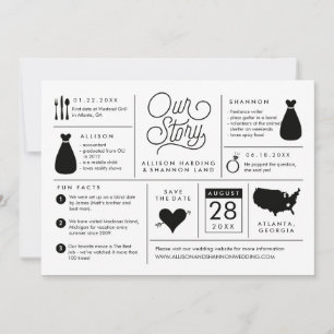 Infographic Save the Date Verloving Notice