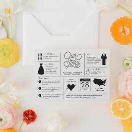 Infographic Save the Date Verloving Notice