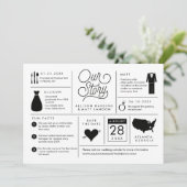 Infographic Save the Date Verloving Notice (Staand voorkant)