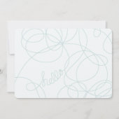 Infographic Stats Birth Announcement Cards Kaart (Achterkant)