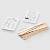 Infographic Trouwprogramma Hand Fan Handwaaier (Niet-gemonteerd)