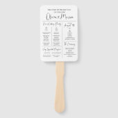 Infographic Trouwprogramma Hand Fan Handwaaier (Voorkant)