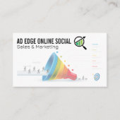 Infographic voor verkoopmarketingtrechter visitekaartje (Voorkant)