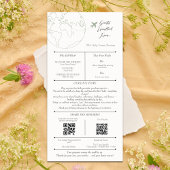 Infographic Wedding Program Minimalist Map