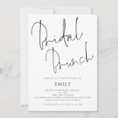 Informal Script Vrijgezellenfeest Brunch Kaart (Voorkant)