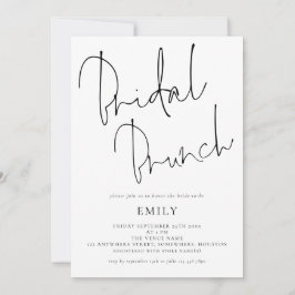 Informal Script Vrijgezellenfeest Brunch Kaart