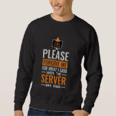 Informatica De server was uit, programmeur C Trui (Voorkant)