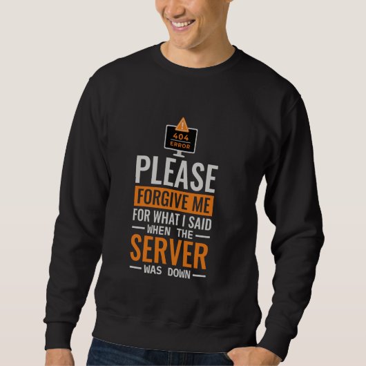 Informatica De server was uit, programmeur C Trui (Voorkant)