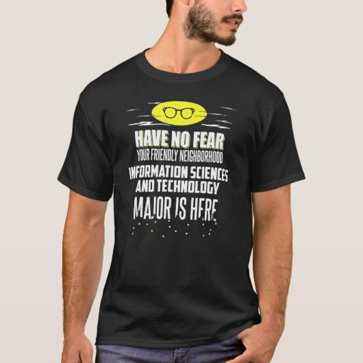 informatica en informatietechnologie groot ontwerp t-shirt (Voorkant)