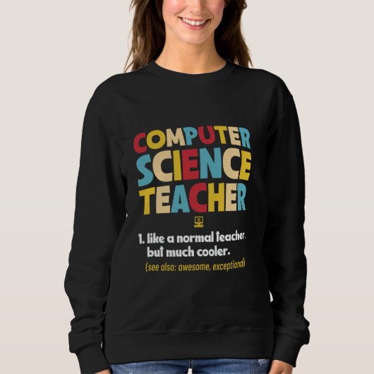 Informatica Leraar CS Professor Coding Instr Trui (Voorkant)