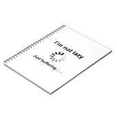 Informatica Student - Trage WiFi Humor Notitieboek (Linkerzijde)