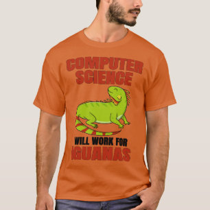 Informatica zal werken voor leguanen t-shirt
