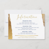 INFORMATIE BEHUIZING moderne luxe verguld goud bla Bedankkaart (Voorkant)