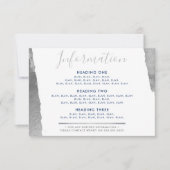 INFORMATIE BEHUIZING moderne luxe verguld zilver Bedankkaart (Voorkant)