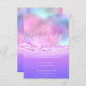 Informatie Bijgevoegde Kaart Trouwdetails Pastels (Voorkant / Achterkant)