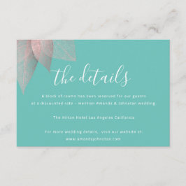 Informatie Bijlagekaart Huwelijksdetails Informatiekaartje