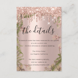 Informatie Bijlagekaart Trouwdetails Krans Informatiekaartje