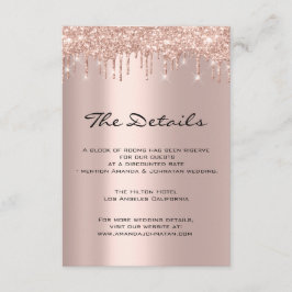 Informatie Enclosure Card Trouwdetails Navy Informatiekaartje