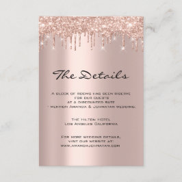 Informatie Enclosure Card Trouwdetails Navy Informatiekaartje